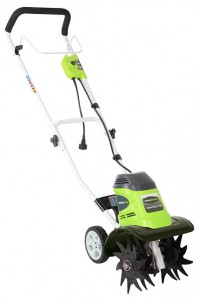 cultivator Greenworks GTL9526 Photo, Characteristics, review